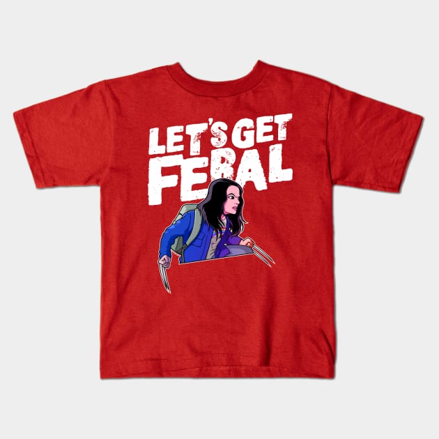 Laura gets feral Kids T-Shirt by wloem